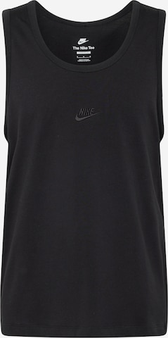 Nike Sportswear Shirt ' ESSNTL' in Black: front