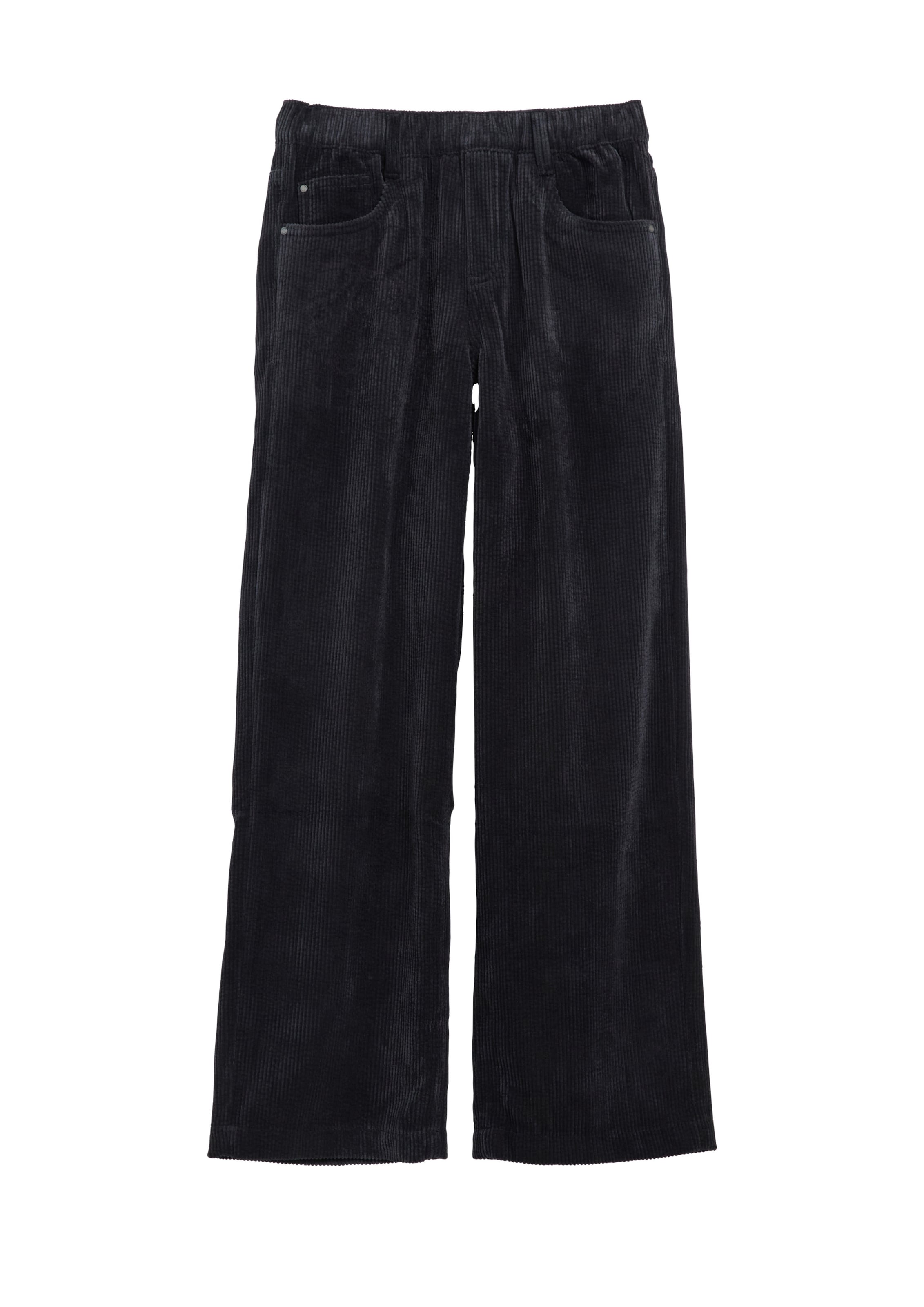 s.Oliver Wide leg Broek in Zwart: voorkant