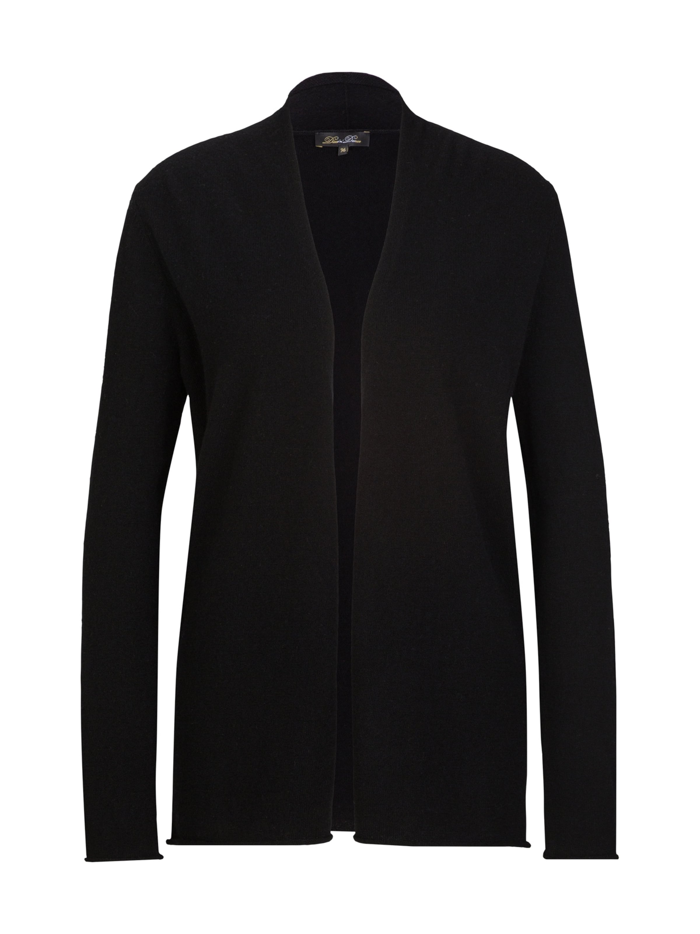 Dine'n'Dance Strickjacke 'Olivia' in Schwarz: Vorderseite