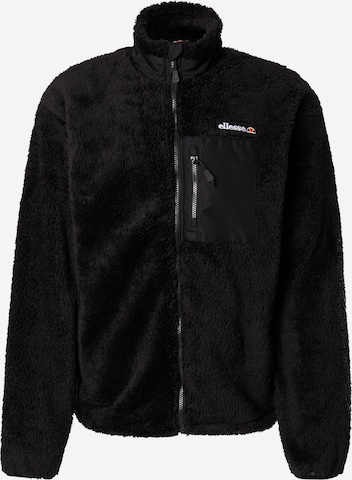 ELLESSE Fleecetakki 'Cervacol' värissä musta: etupuoli