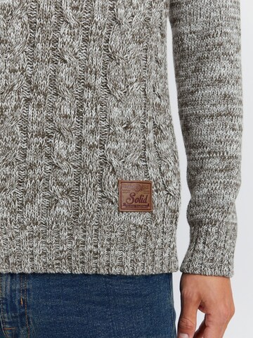 !Solid Strickpullover 'Pankraz' in Grün