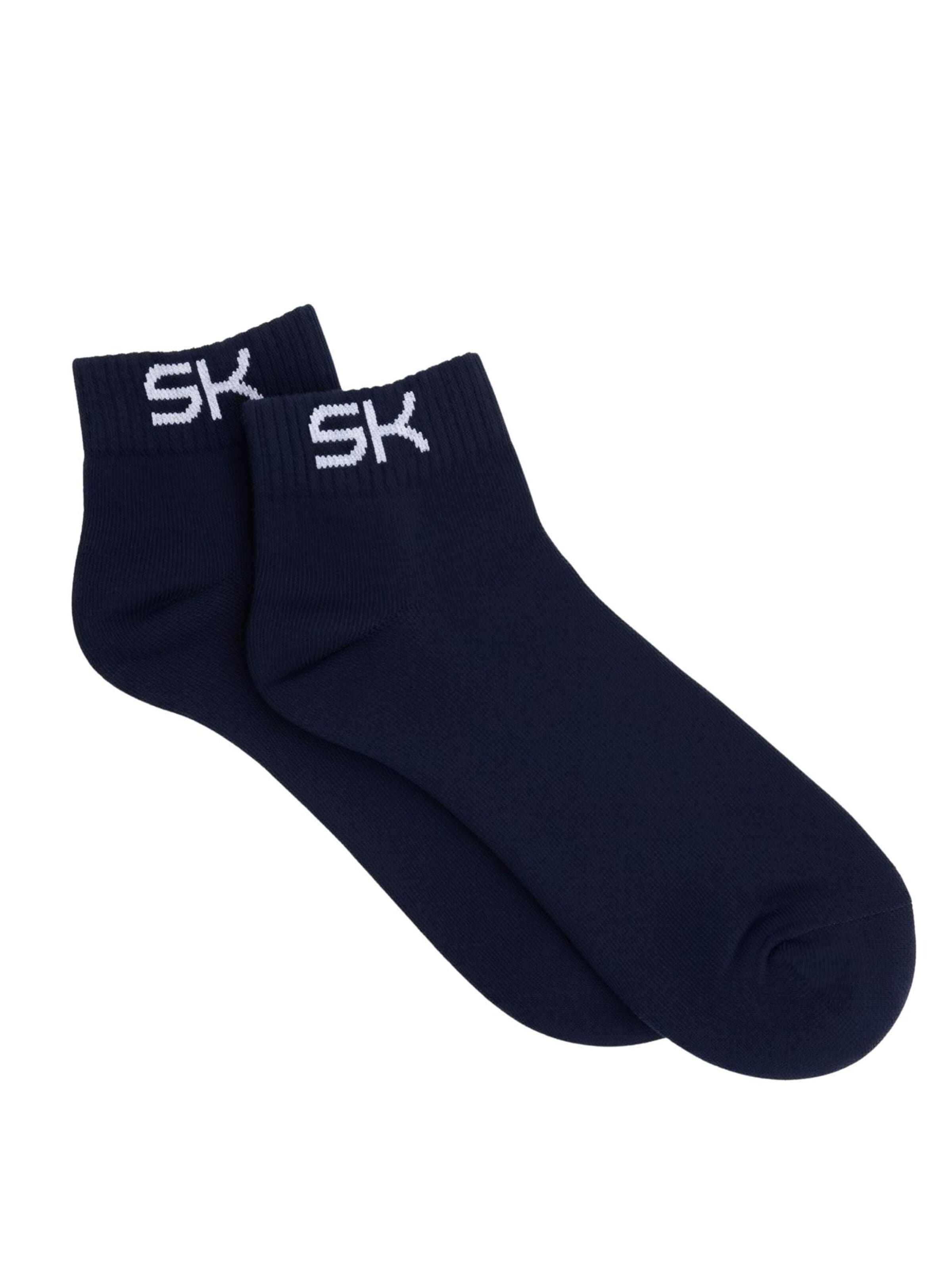 Calzino sportivo 'Short Tennis Socks' di SPORTKIND in blu: frontale