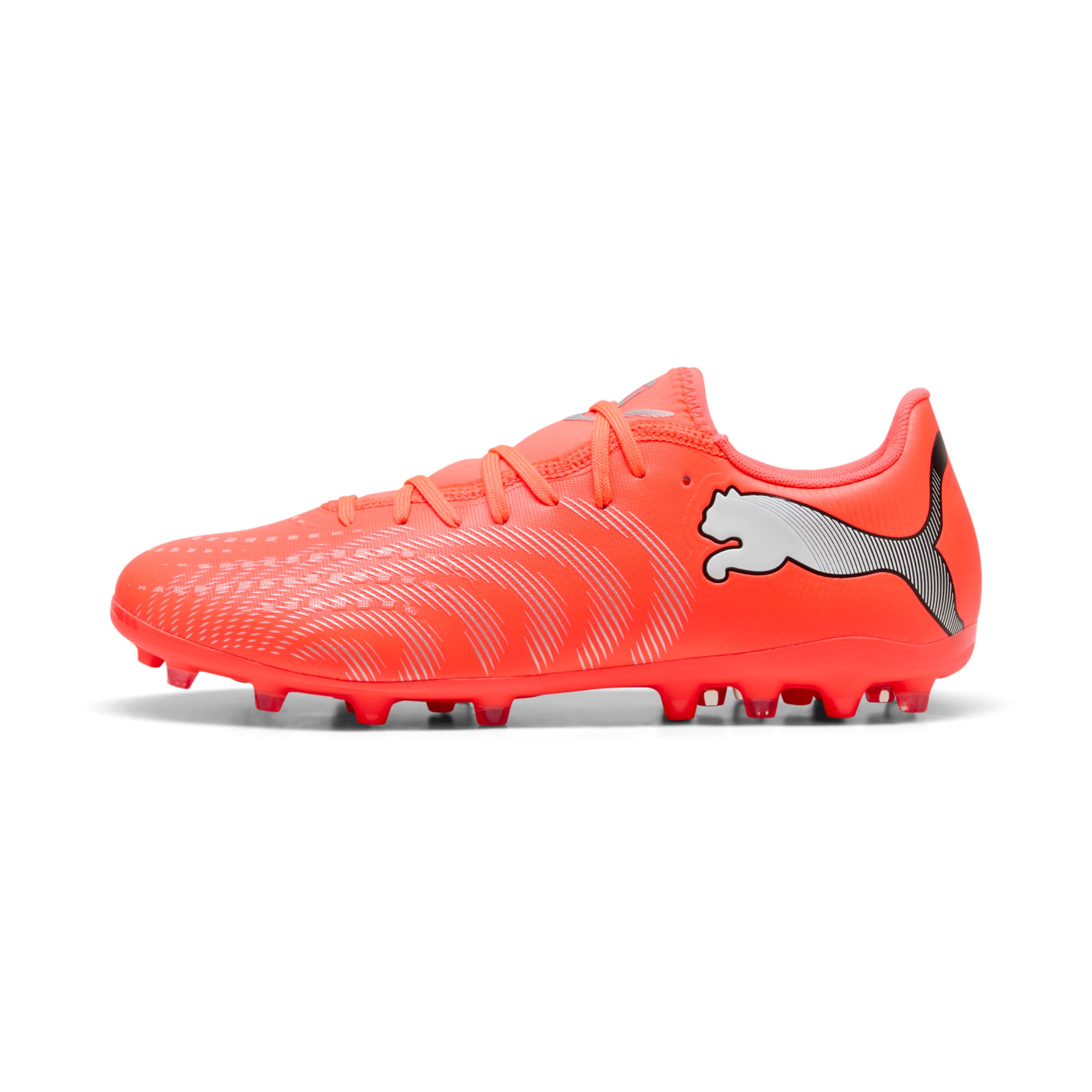 PUMA Soccer Cleats in Orange: front