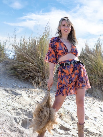 Hobo Sapiens Rok 'Nurul mini skirt' in Oranje