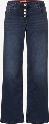 CECIL Zvonové kalhoty Džíny 'Neele' – modrá: přední strana