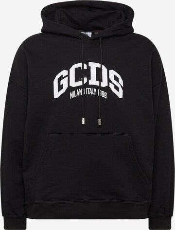 GCDS Sweatshirt in Black: front