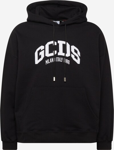 GCDS Sweatshirt in Black / White, Item view