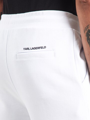 Karl Lagerfeld Tapered Hose in Weiß