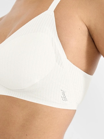 SLOGGI Bustier Melltartó 'ZERO Feel Pure' - fehér