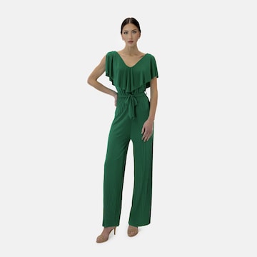 Elara Jumpsuit in Green: front
