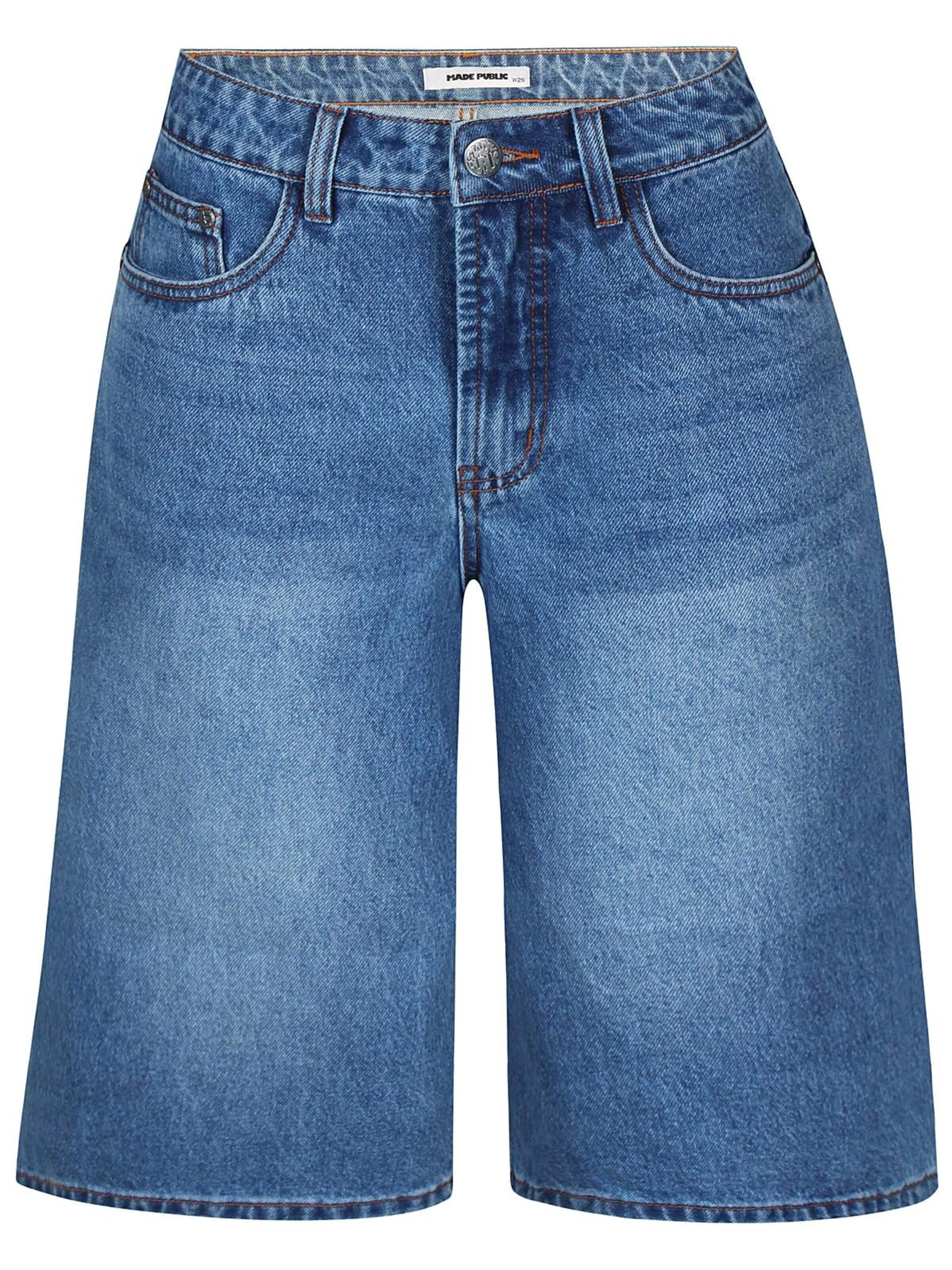 Made Public Wide leg Jeans 'Nova 004' in Blauw: voorkant