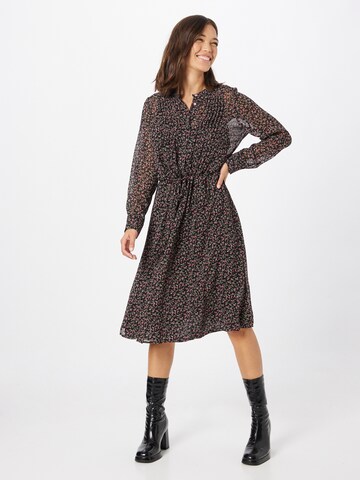 Lollys Laundry Shirt dress 'Fiona' in Black: front