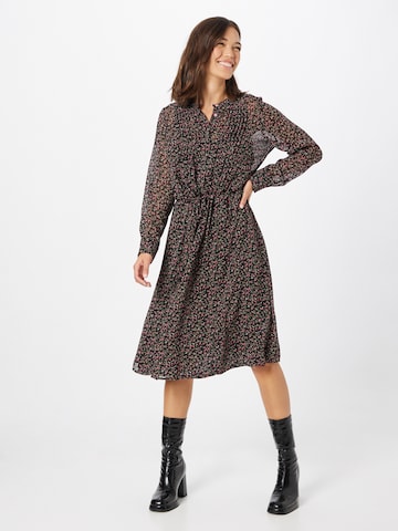 Lollys Laundry Shirt Dress 'Fiona' in Black: front