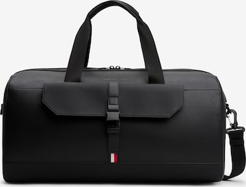TOMMY HILFIGER - Weekend bag 'FOUNDATION' em preto: frente