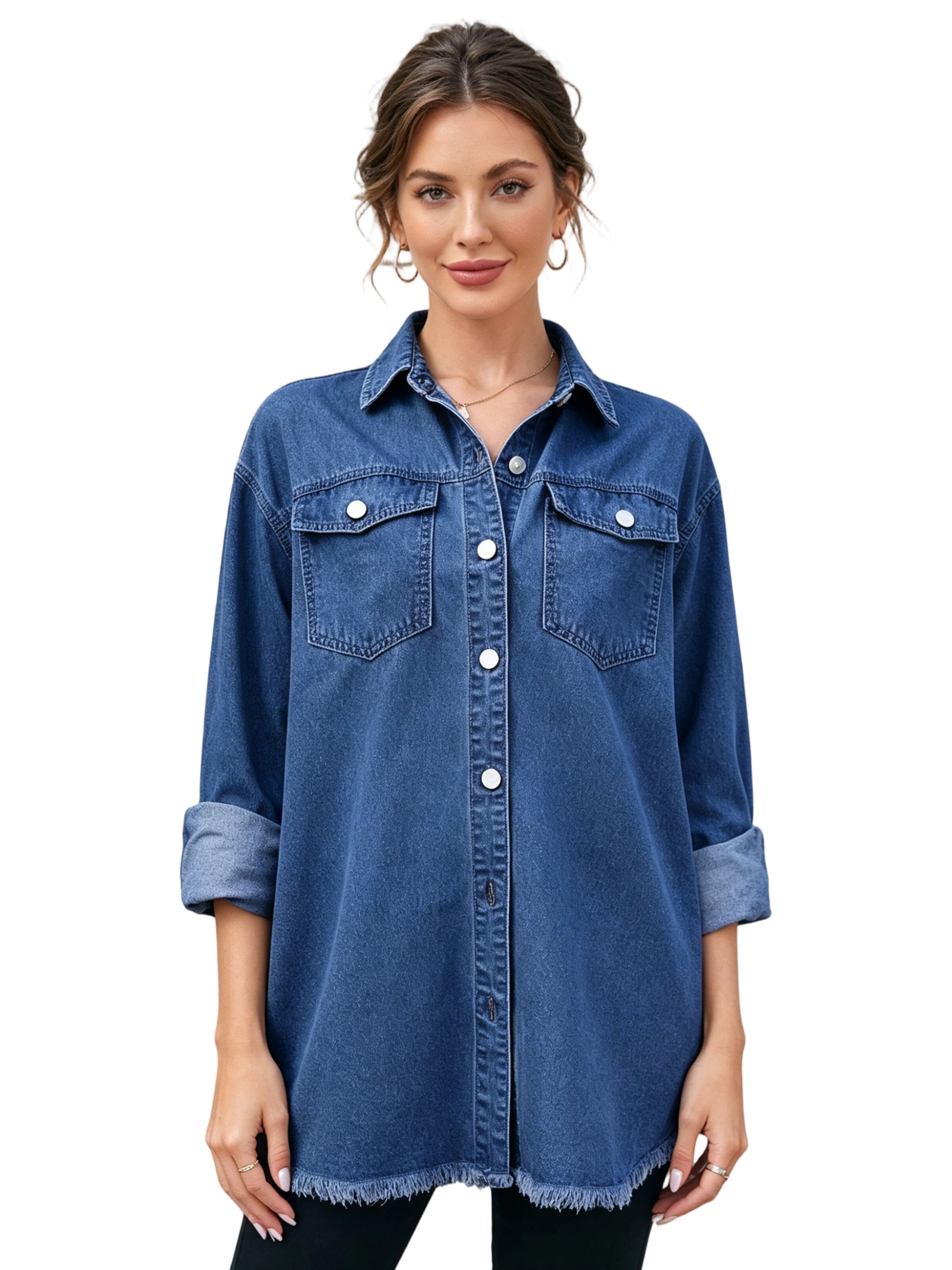 Yesfashion Bluse‌‌‌‌‌‌‌‌‌ in Blau: Vorderseite