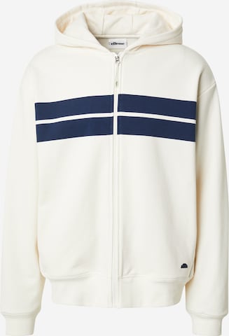 Veste de survêtement ELLESSE en blanc : devant