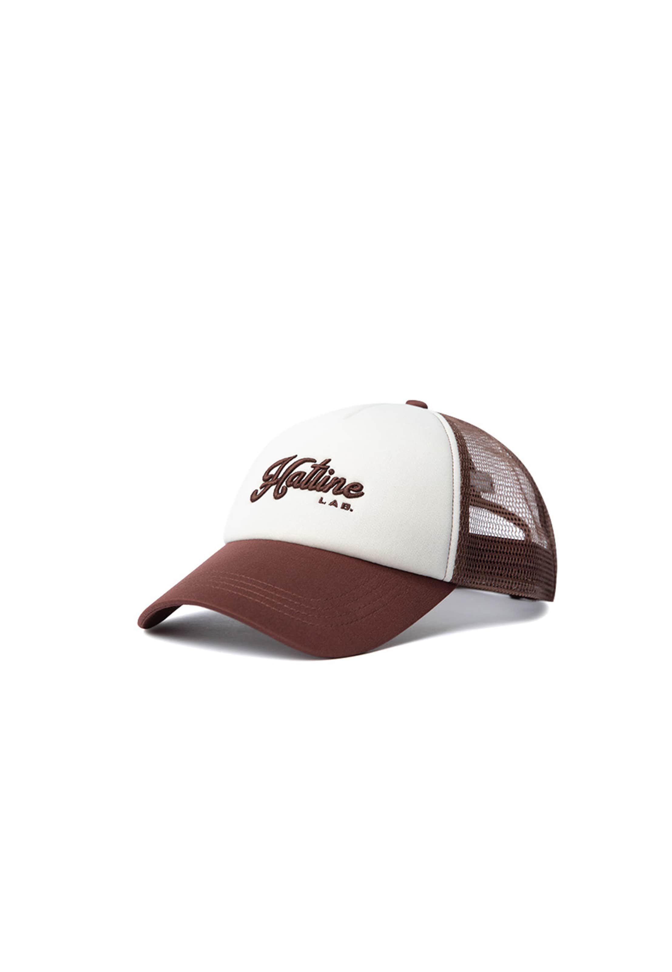 Hatline Lab Cap in Braun: Vorderseite
