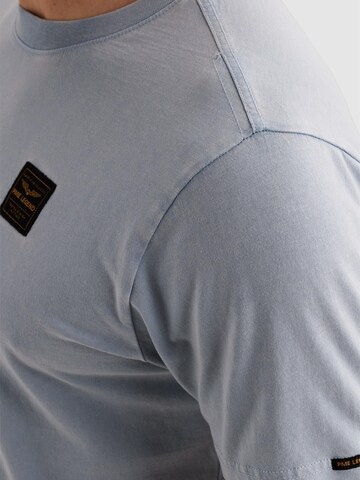 PME Legend Shirt 'T-shirt with garment-dye wash' in Lila