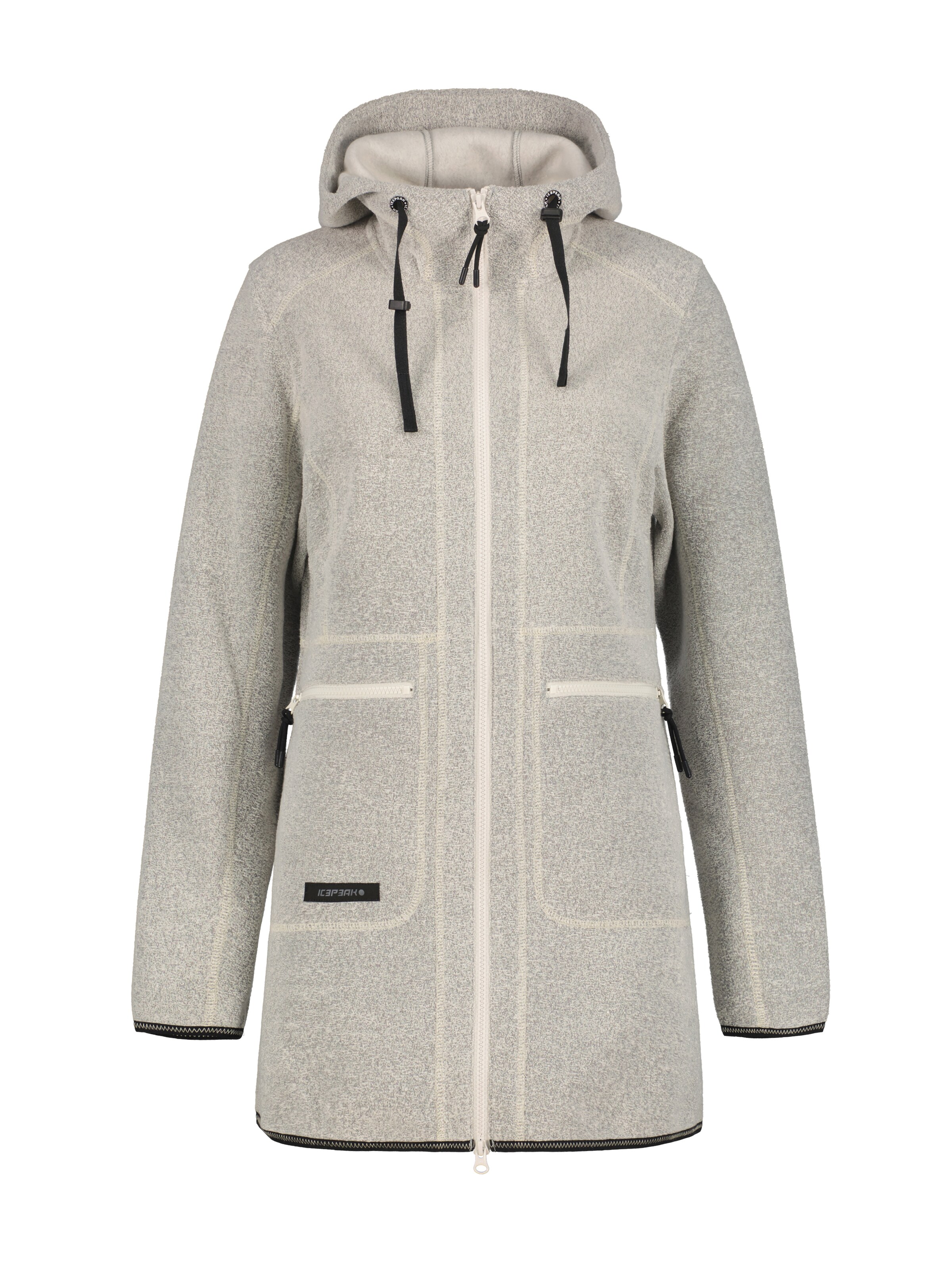 ICEPEAK Fleecejacke in Grau: Vorderseite