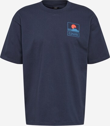 EDWIN - Camiseta 'Sunset On' en azul: frente