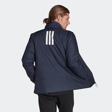 ADIDAS SPORTSWEAR Μπουφάν πεζοπορίας 'Bsc 3-Stripes Insulated' σε μπλε