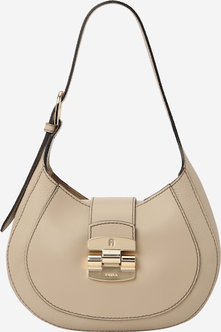 FURLA - Bolso de hombro 'CLUB 2 S' en beige: frente