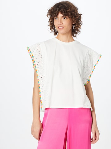 Twinset - Blusa en blanco: frente