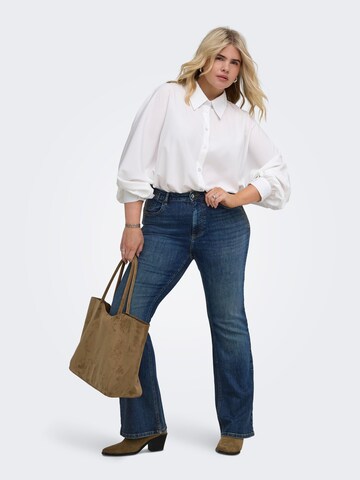ONLY Carmakoma Flared Jeans 'CARWilly' in Blauw