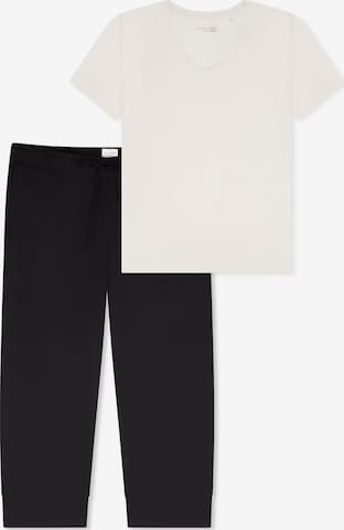 SCHIESSER Pyjama 'Mix & Relax' in Schwarz: Vorderseite