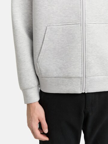 TOM TAILOR DENIM Sweatvest in Grijs