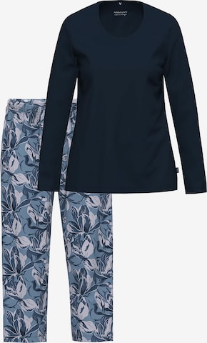 Ammann Pyjama 'Night & Home' in Blau: Vorderseite