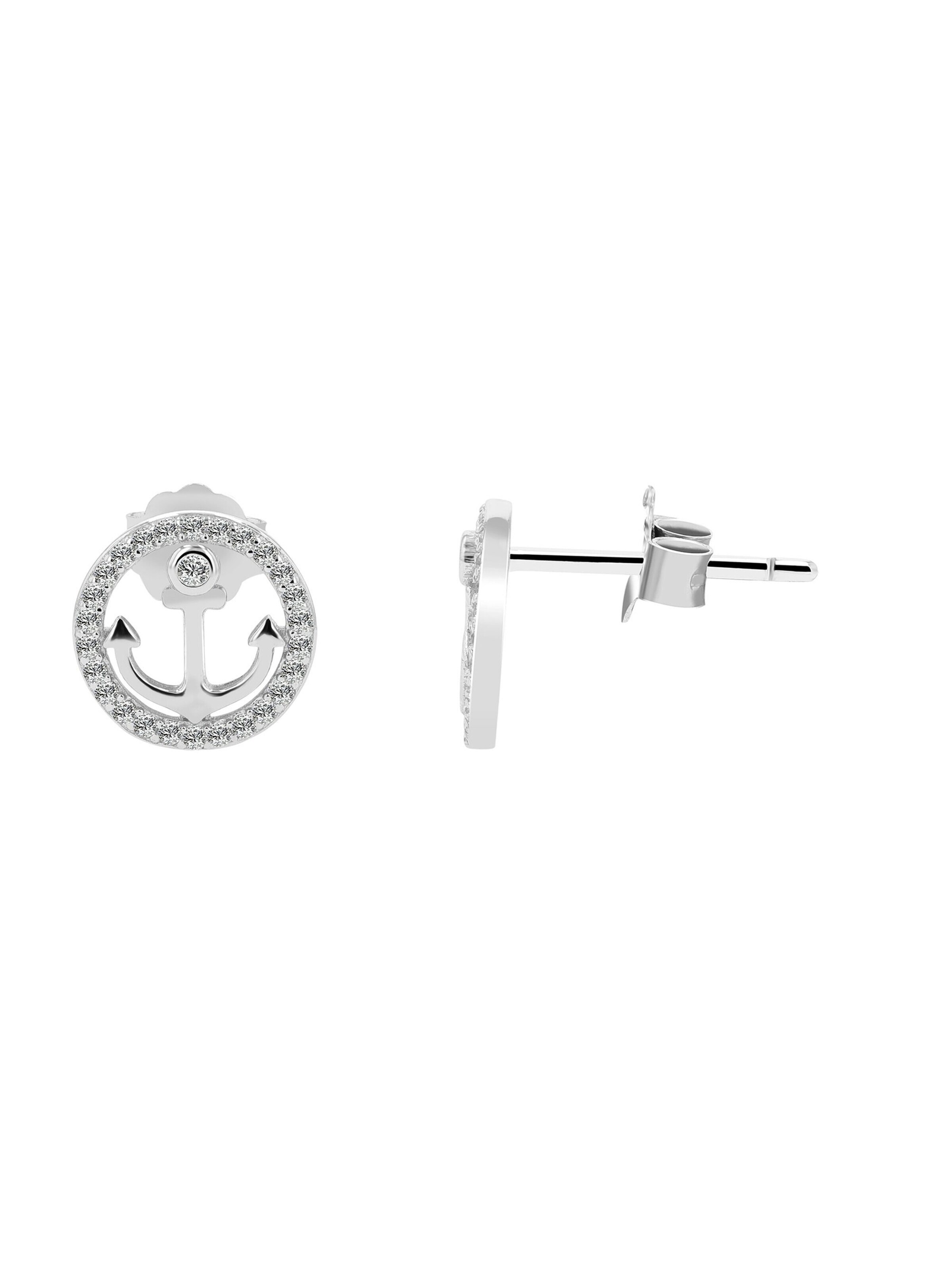 Akzent Earrings '"Zahra" aus 925 Sterlingsilber, hautverträglich' in Silver