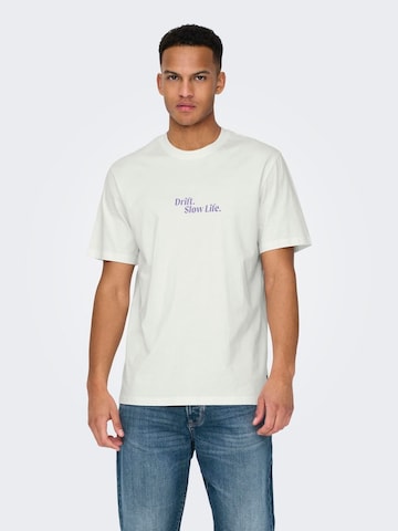 Only & Sons Μπλουζάκι 'KYE' σε λευκό