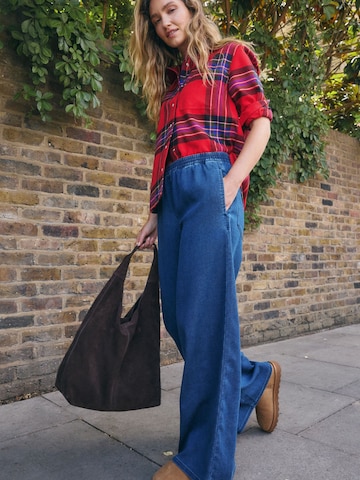 Next Wide leg Trousers in Blue