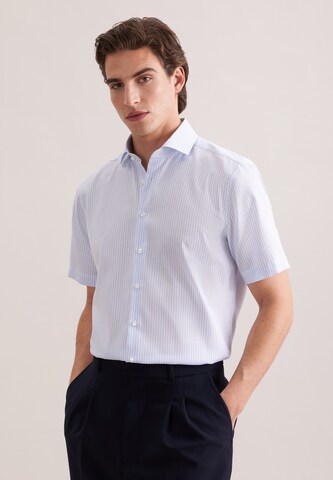 Coupe regular Chemise SEIDENSTICKER en bleu : devant