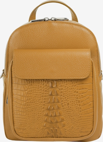 Sac à dos Cluty en jaune : devant