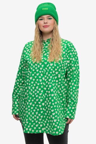 Studio Untold Blouse in Groen: voorkant