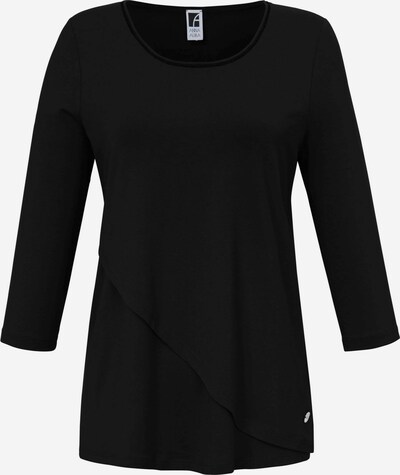 Anna Aura Rundhals-Shirt mit 3/4-Arm in schwarz, Produktansicht