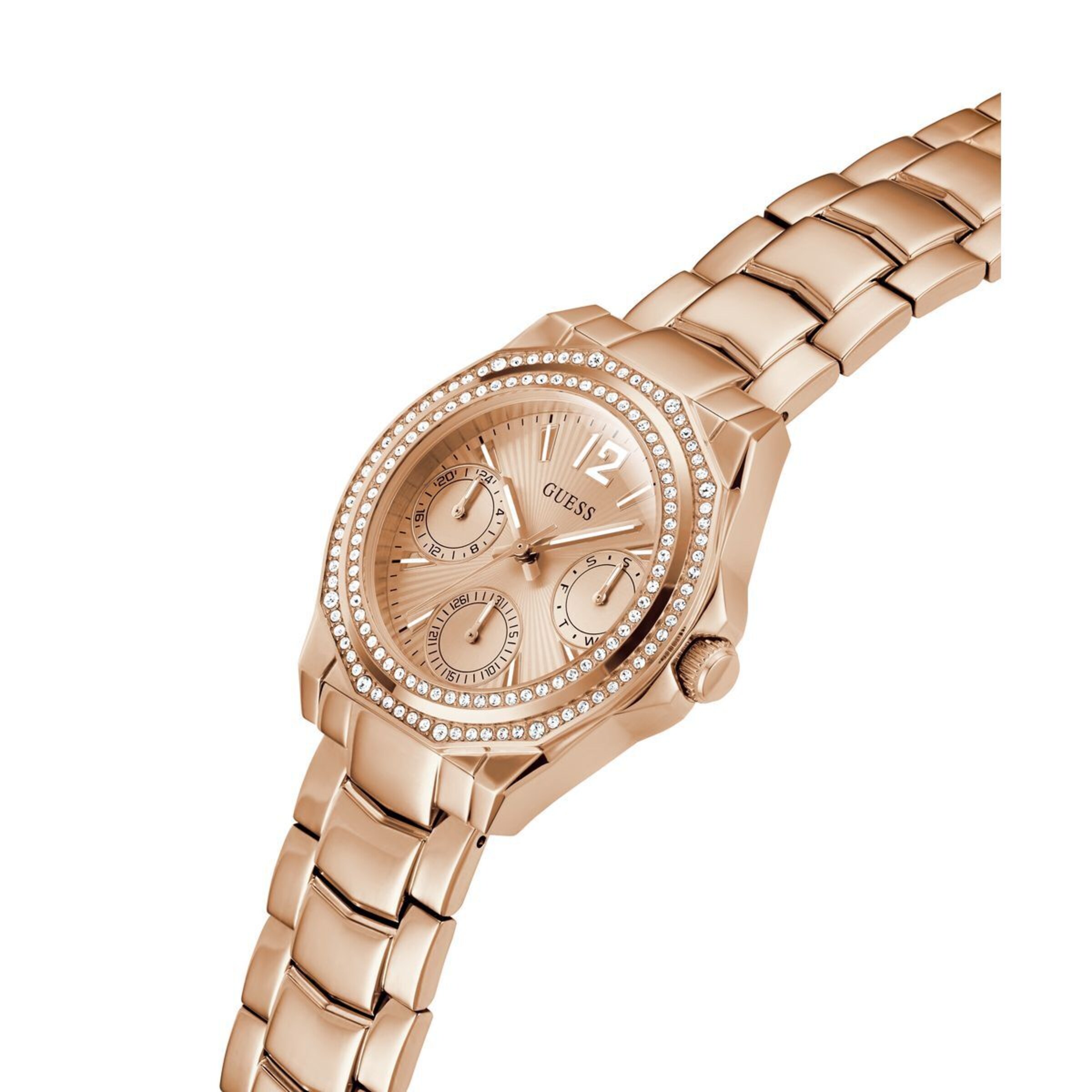 GUESS Analoog horloge 'Ritzy' in Goud