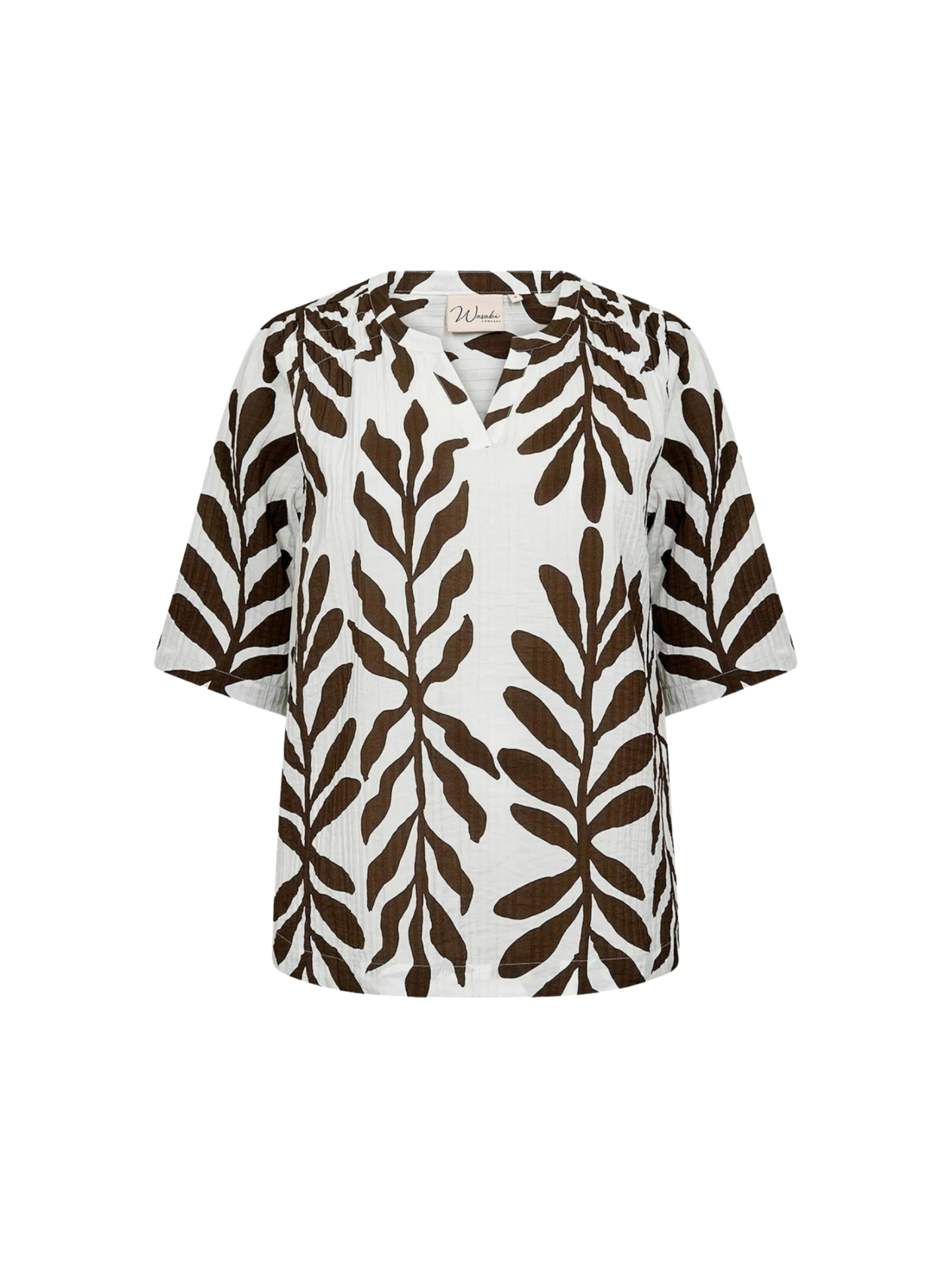 Wasabi Concept Shirts 'Marta' i brun: forside