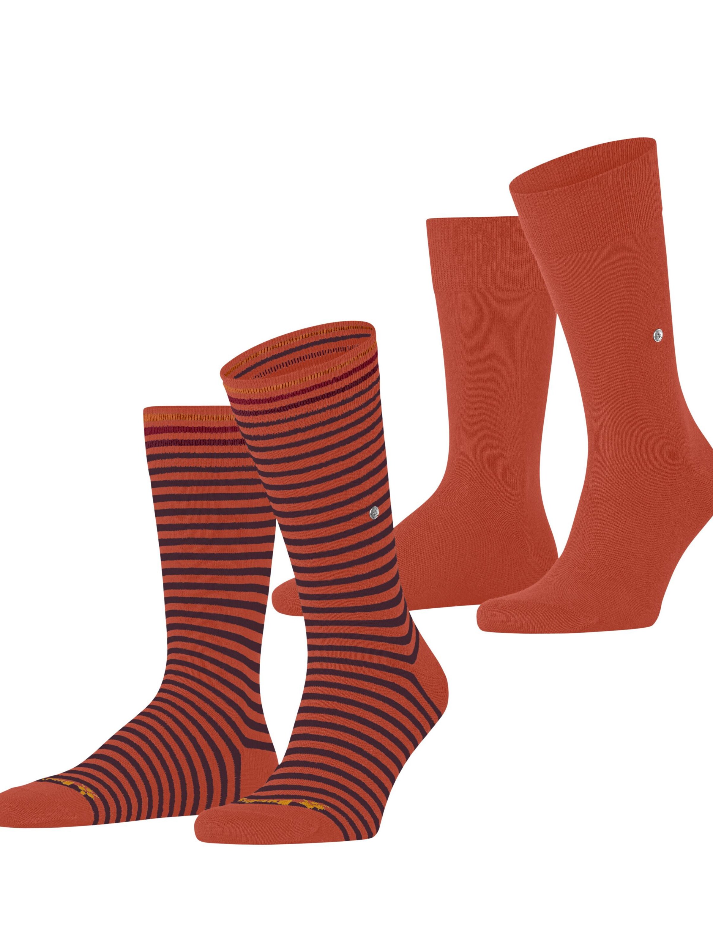 BURLINGTON Socks 'Everyday Stripe 2-Pack' in Red: front