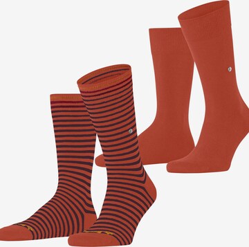 BURLINGTON Socks 'Everyday Stripe 2-Pack' in Red: front