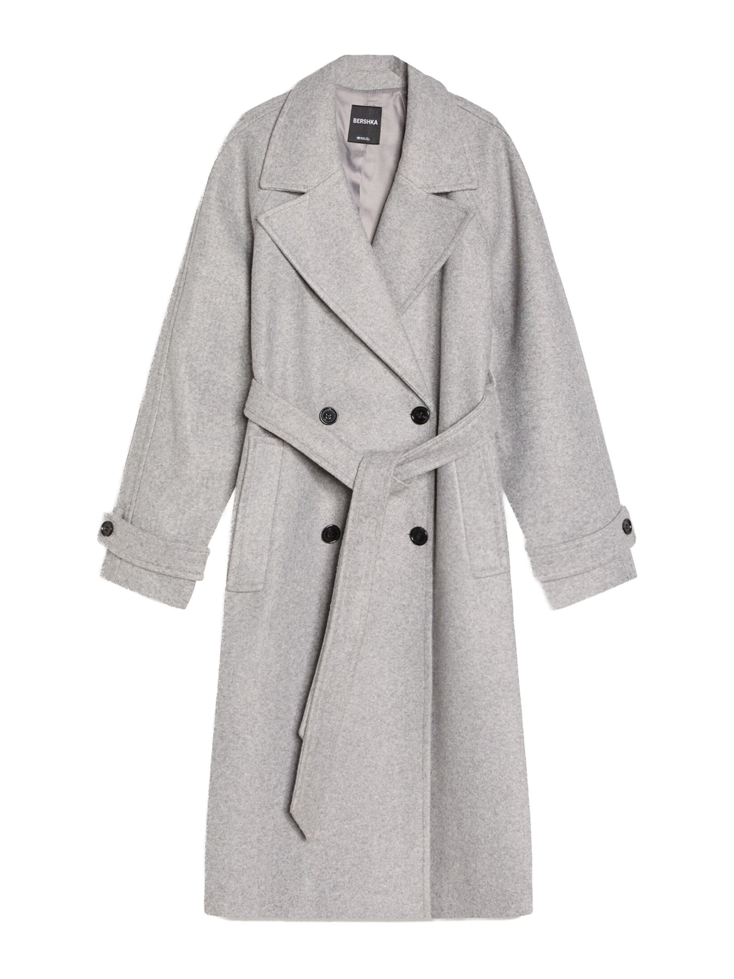 Bershka Overgangsfrakke i grå: forside