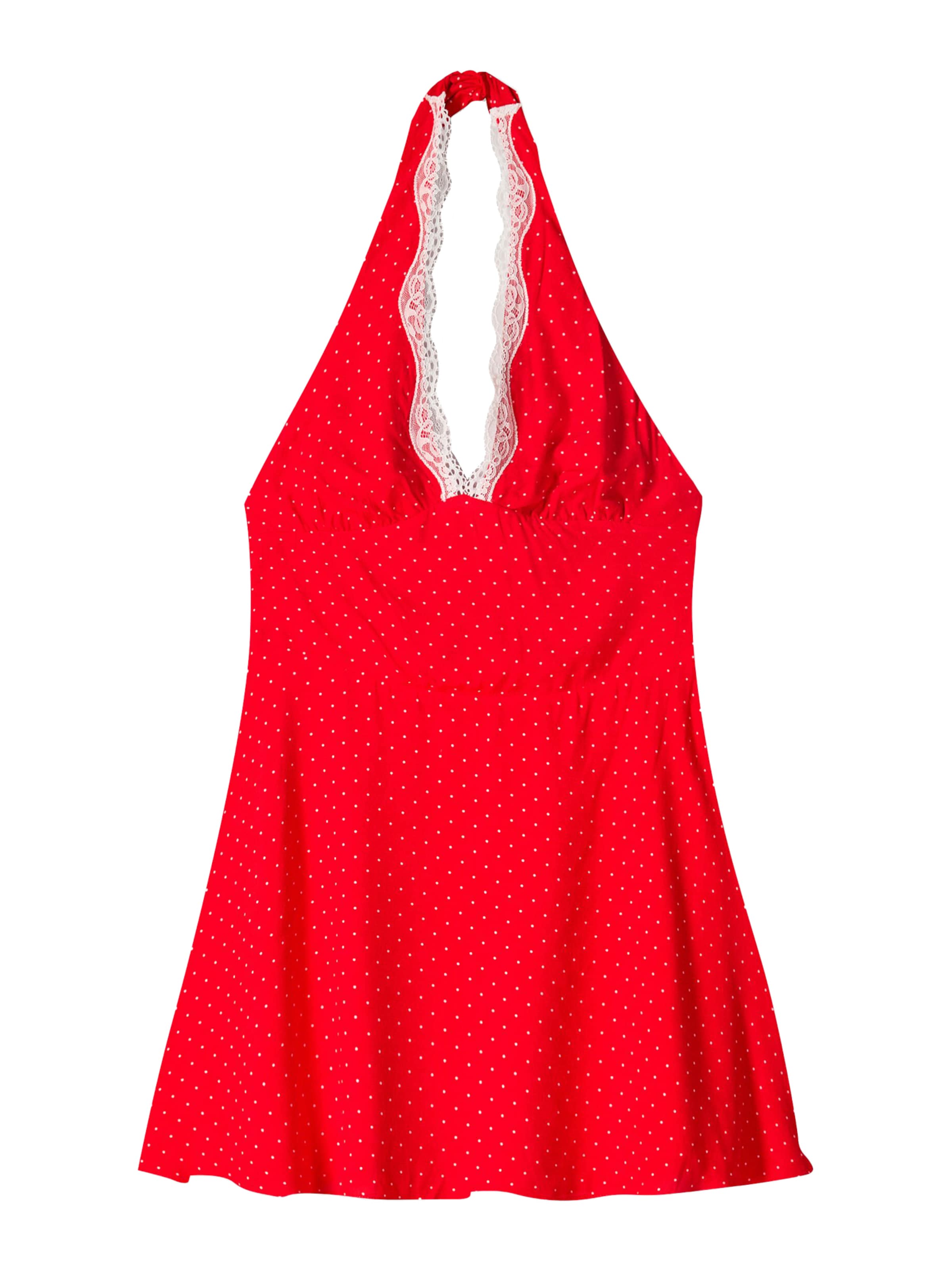 Bershka Šaty - Červená: predná strana