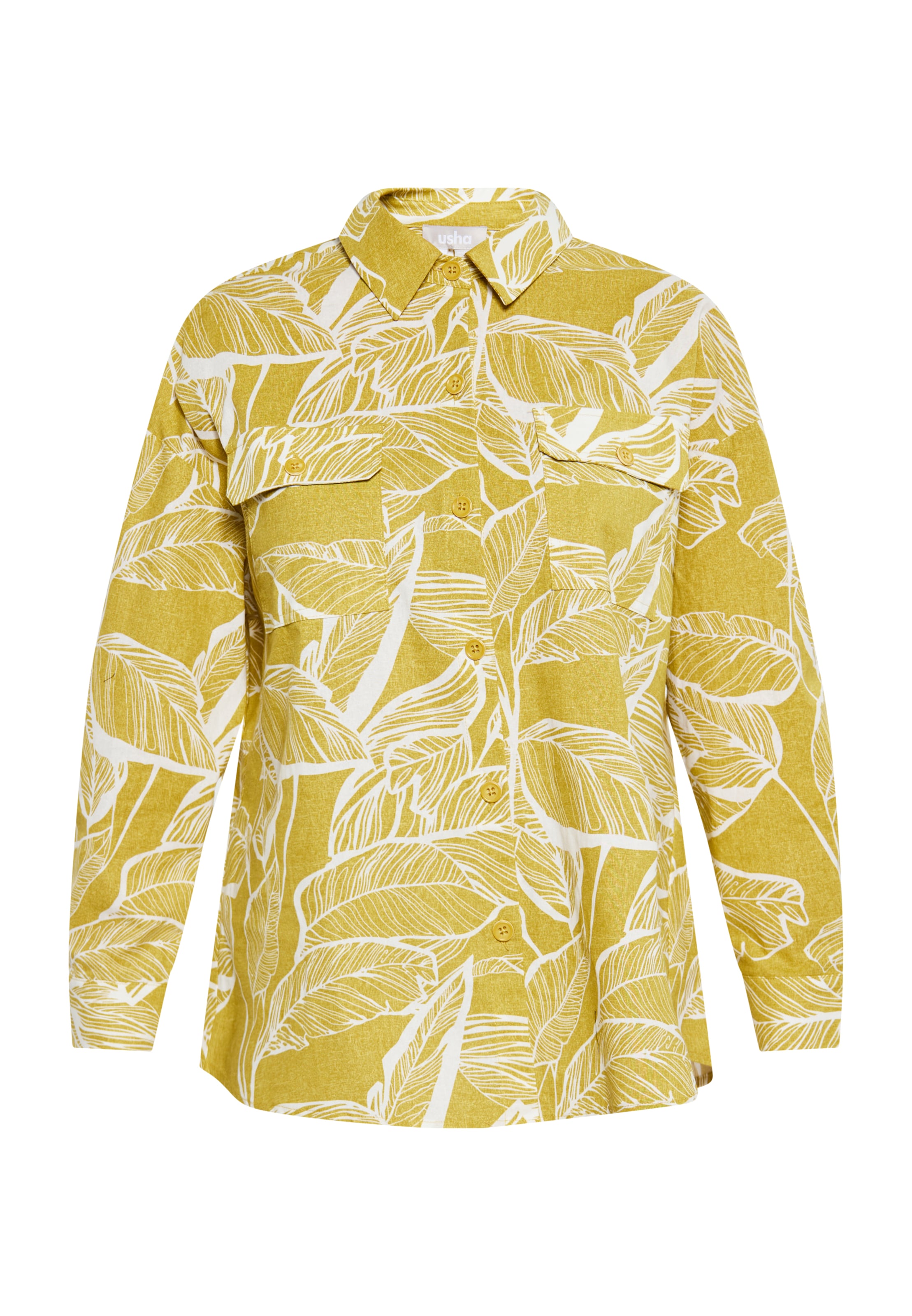 Usha Blouse in Geel: voorkant