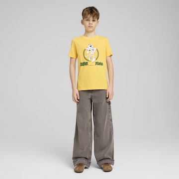 PUMA T-Shirt 'Super Puma' in Gelb