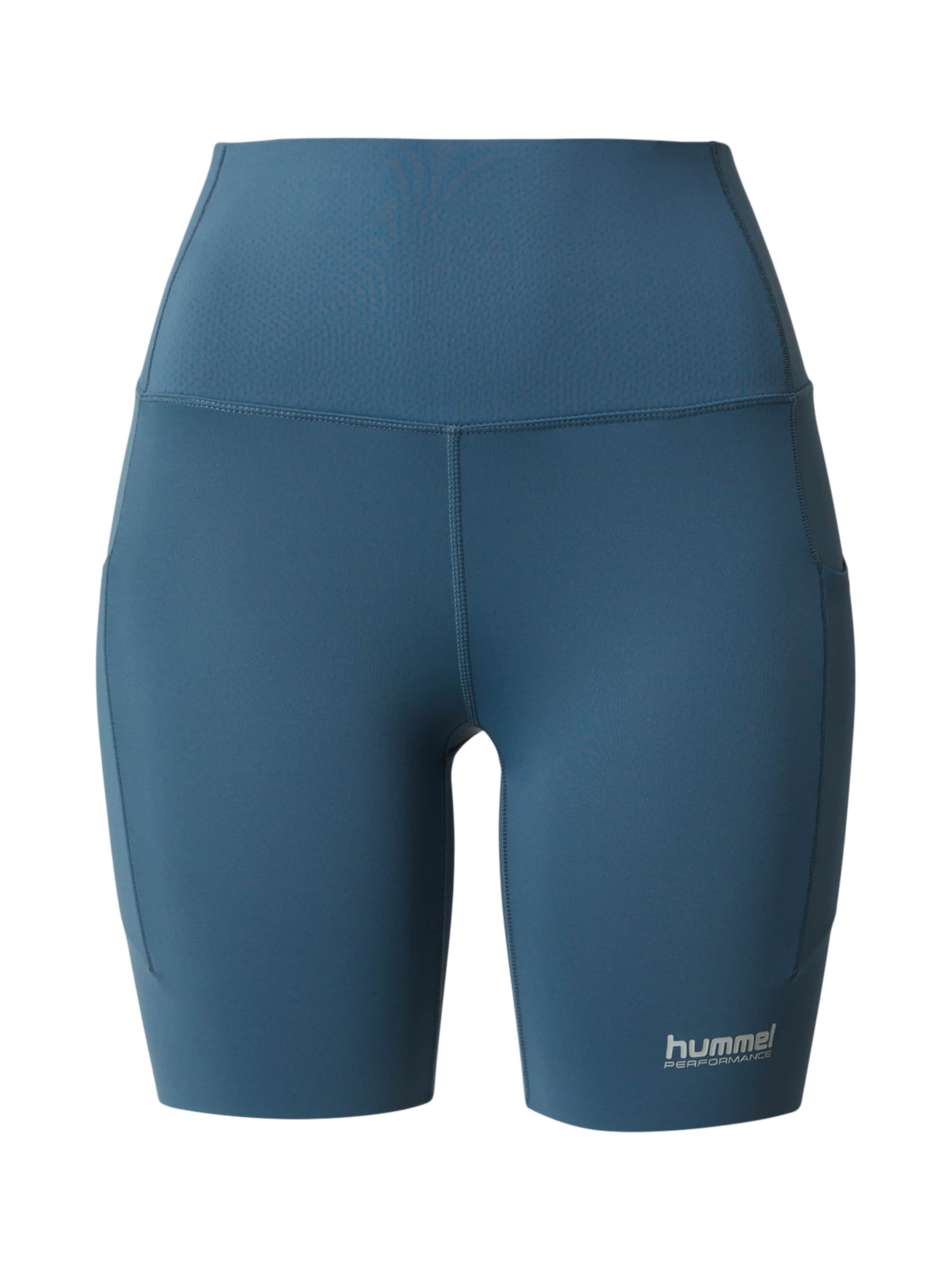Hummel Skinny Sportsbukser 'Hiit Intensity' i blå: forside