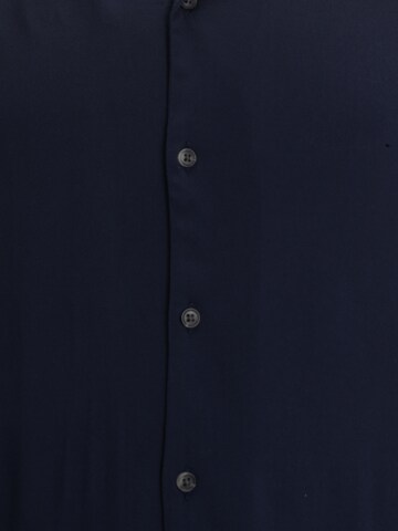 Jack & Jones Plus Comfort fit Button Up Shirt 'Jeff' in Blue