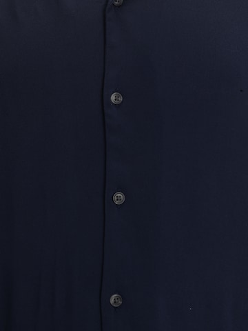 Jack & Jones Plus - Ajuste confortable Camisa 'Jeff' en azul
