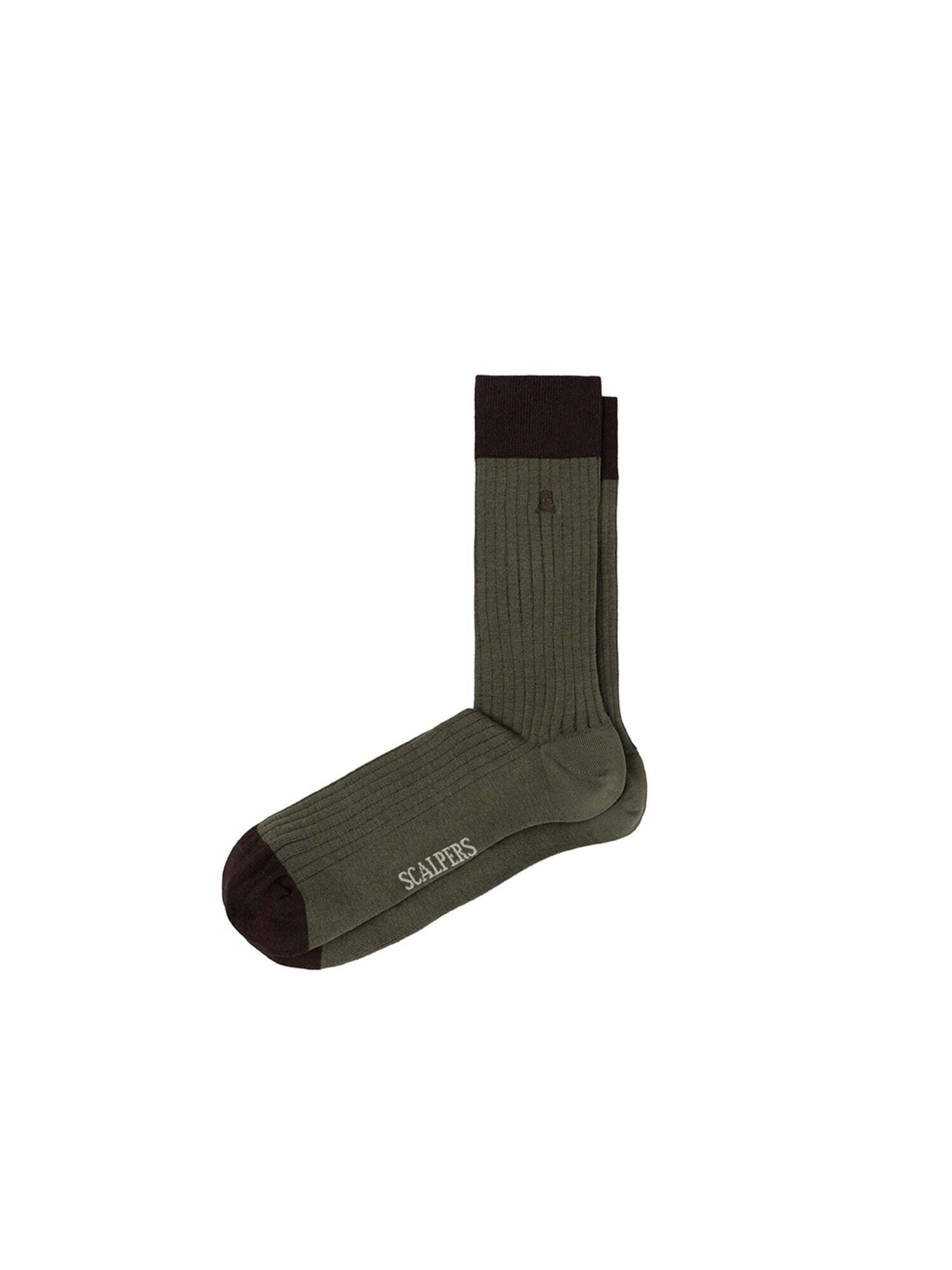 Chaussettes ' ' Scalpers en vert : devant